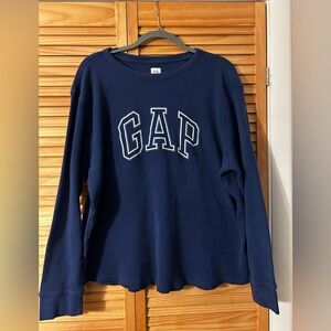 GAP Deep Blue Waffle Shirt